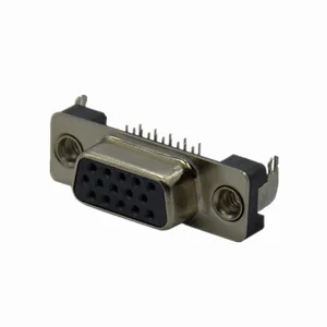 Conector hembra VGA delgado de tipo inverso, 15P, D-SUB