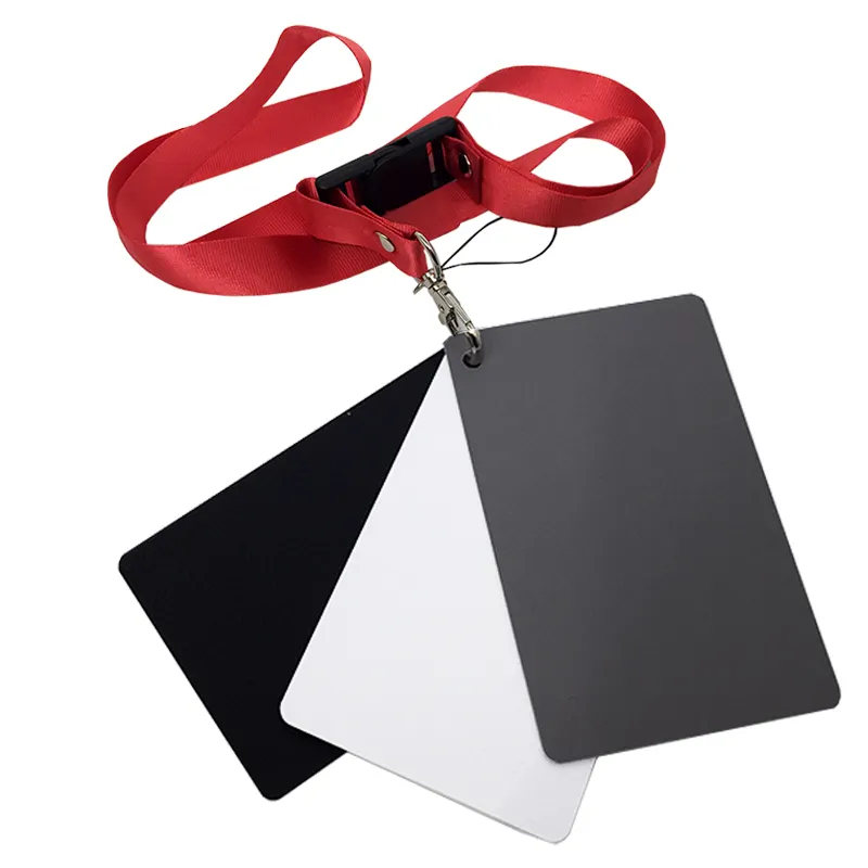 Photography Camera Accessory 3in1 Digital White balance card 18% Grey card for white balance calibration