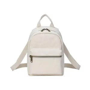 Sac à dos noir en toile de coton pour femmes, tactique, décontracté et simple, mini fourre-tout à bandoulière en tissu