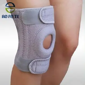 कस्टम काले गर्म बिक्री समायोज्य Neoprene खेल/चिकित्सा घुटने समर्थन Kneebrace