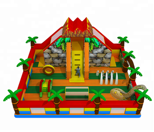 Allegria divertimento commerciale castello gonfiabile per bambini dinosauro a tema parco giochi gonfiabile - Product Image 1