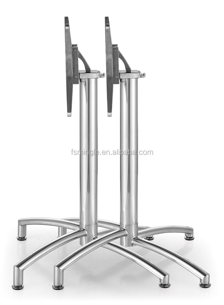 Design moderne table d'appoint ronde en métal table basse pliante