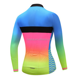 Camiseta <span class=keywords><strong>de</strong></span> Ciclismo <span class=keywords><strong>de</strong></span> secado rápido 100% poliéster para <span class=keywords><strong>mujer</strong></span>, <span class=keywords><strong>ropa</strong></span> para bicicleta <span class=keywords><strong>de</strong></span> carretera - Product Image 2