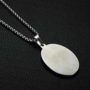 Collar colgante de acero inoxidable patrón <span class=keywords><strong>Virgen</strong></span> <span class=keywords><strong>Mar</strong></span>ía - Product Image 4