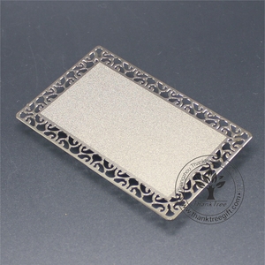 Formato carta di credito stampa offset disponibile silver <span class=keywords><strong>metal</strong></span> scheda in bianco - Product Image 3