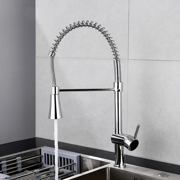Flessibile in acciaio lavandino del bagno miscelatore/pull out miscelatore della cucina/lavello rubinetto