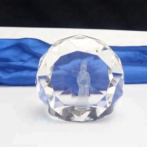 Haute Qualité Ronde À Facettes Cristal taillé 3D <span class=keywords><strong>Laser</strong></span> Cristal Blanc Balle K9 Verre Cut <span class=keywords><strong>Boule</strong></span> Pour La Maison Décoration - Product Image 1