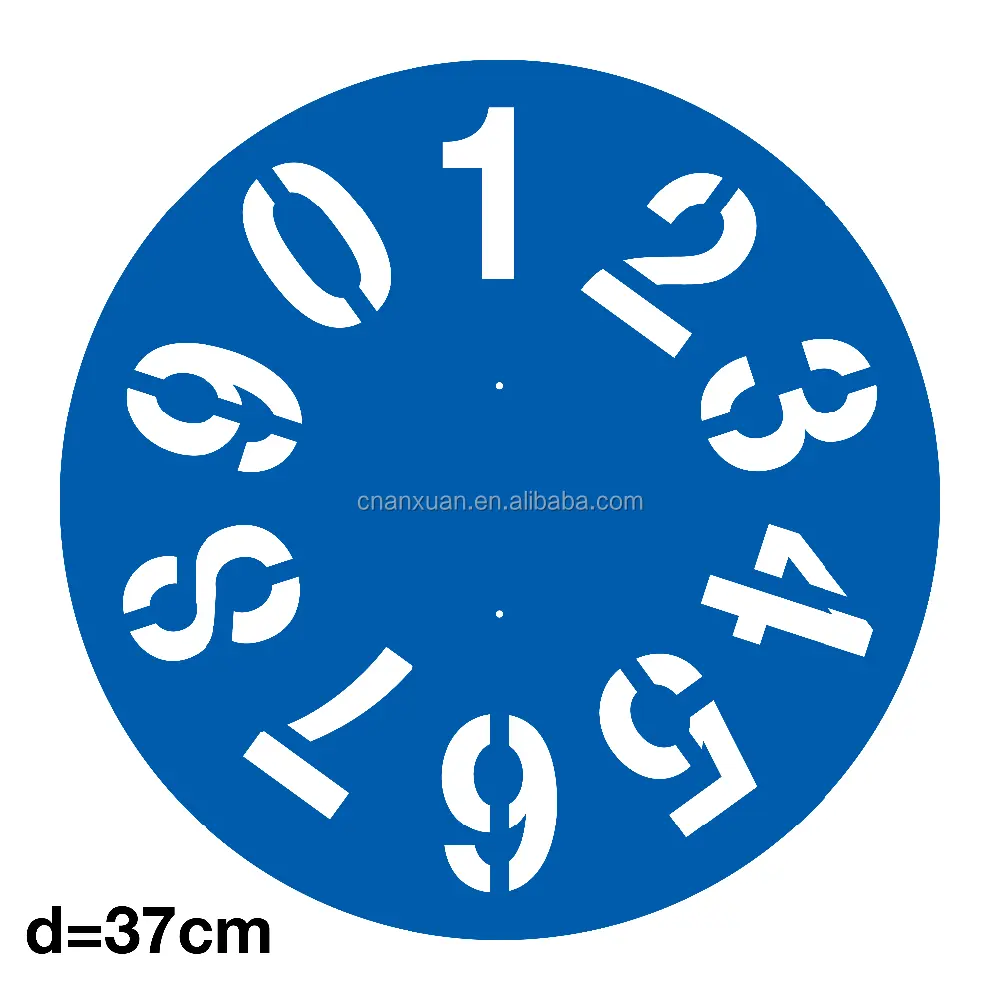 ホーム装飾0-9番号プラスチックステンシル