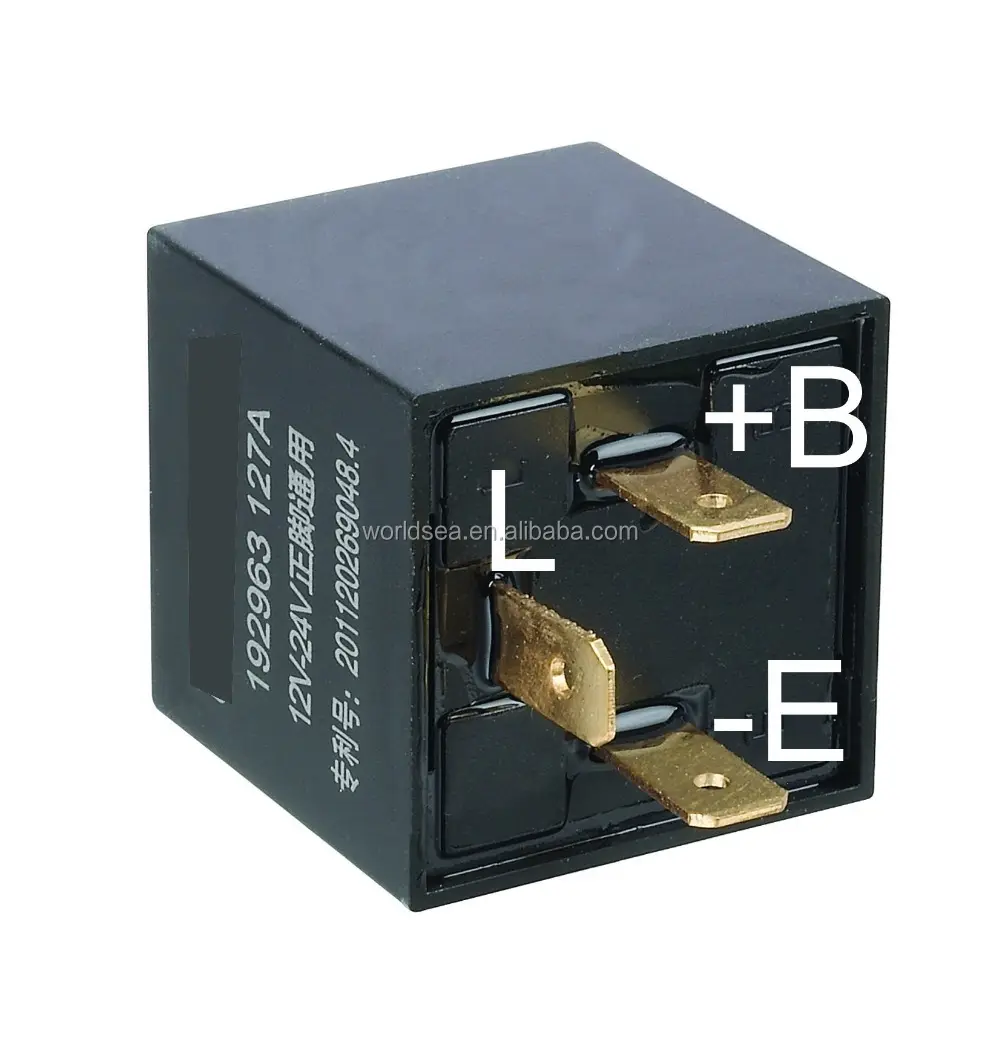 12V & 24V Không Thấm Nước 3 Pin Xe Flasher Relay Fix LED Light Blink Flasher Phổ Cho Can Và Xe Tải Xe Máy