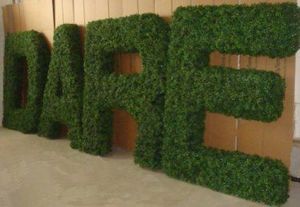 Gazon artificiel décoratif pour jardin, personnalisé avec <span class=keywords><strong>lettres</strong></span> décoratives, bois de bovin - Product Image 6