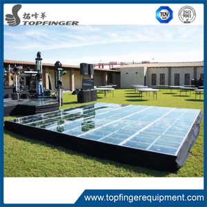 Giá Rẻ Giá Ngoài Trời Di Động Buổi Hòa Nhạc Đám Cưới Sàn Nhảy Trong Suốt <span class=keywords><strong>Plexiglass</strong></span> Kính Acrylic Giai Đoạn Nền Tảng Bơi Hồ Bơi - Product Image 2