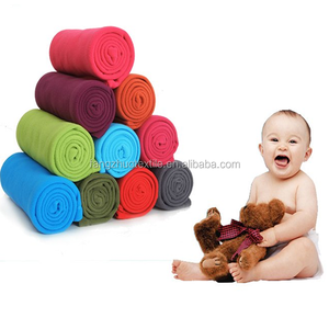 Solid Color Custom Cozy Knitted Anti-pilling Four Seasons Portable Plain 100% Polyester Polar <strong>Fleece</strong> <strong>Sheets</strong> Throw Blanket - Product Image 4