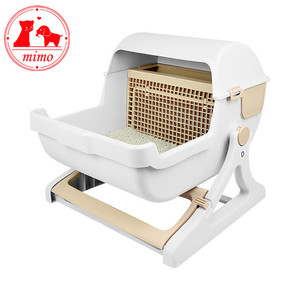 Top Entry <strong>Automatic</strong> Large Hooded Corner Cat <strong>Litter</strong> Box Pan <strong>Tray</strong> with Scoop and Door Cat <strong>Litter</strong> <strong>Tray</strong> Toilet Box - Product Image 1