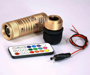Télécommande musicale 7W 12V MINI projecteur de lumière à <span class=keywords><strong>fibre</strong></span> <span class=keywords><strong>optique</strong></span> à décoloration audio, ouverture 3mm~20mm - Product Image 3