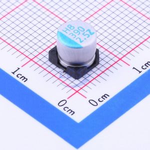 솔리드 폴리머 전해 콘덴서 390 미크로포맷 20% 2.5V SMD 6.3x5.9mm RoHS OVZ391M0E0606-TRO - Product Image 1