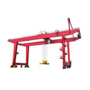Double Girder RTG 35 Ton Mobile Container Used Gantry Crane For Sale