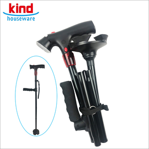 <span class=keywords><strong>4</strong></span> chân nhôm đi bộ gậy mía với chân cao su thoải mái và dễ sử dụng - Product Image 3