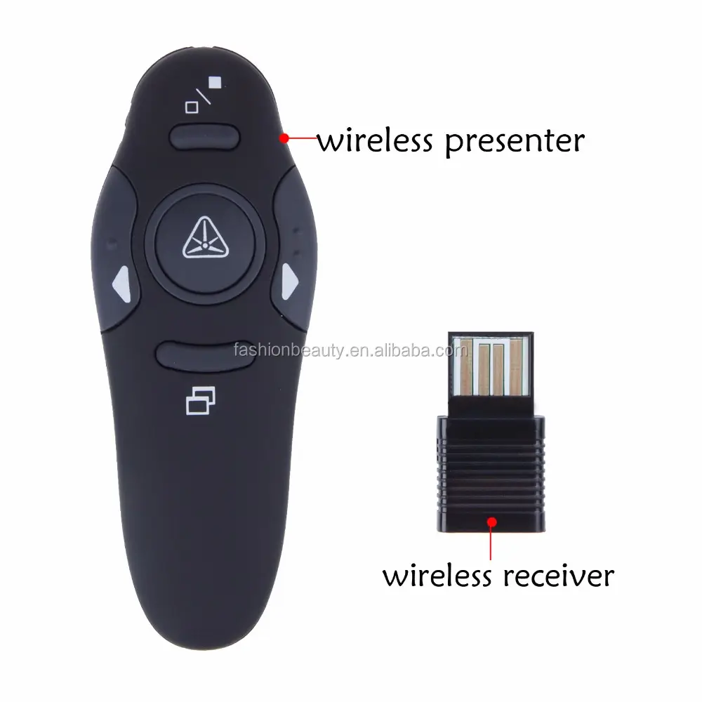 Présentateur sans fil avec stylos pointeurs rouges USB RF télécommande Page pour tourner présentation Powerpoint PPT