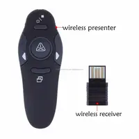 Wireless Presenter עם אדום מצביעי עט USB RF שלט רחוק דף להפיכת PPT Powerpoint מצגת
