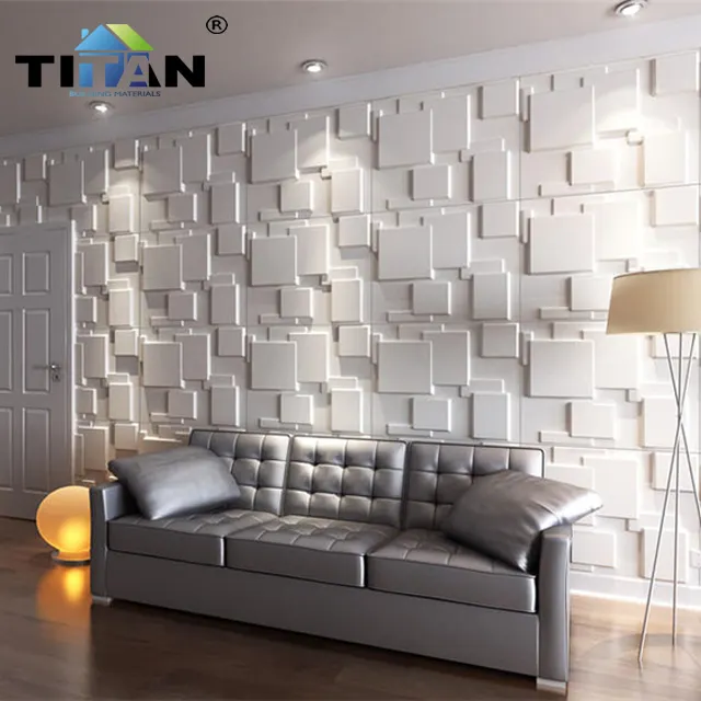 PVC materiaal vinyl behang 3d wall panel voor badkamer decoratie