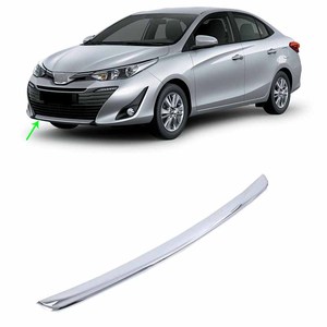 อุปกรณ์ตกแต่งรถยนต์โครเมียมสีเงิน ABS สำหรับตกแต่งกระจังหน้ารถยนต์ สำหรับ Toyota <span class=keywords><strong>VIOS</strong></span>/YARIS ปี <span class=keywords><strong>2019</strong></span> - Product Image 1