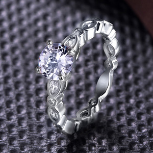 2018 Zircon piedra principal y la boda bandas o anillos tipo anillos de boda 18 K - Product Image 2