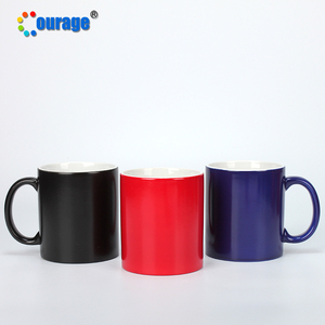 Tazza Magica Cambia Colore Courage, 11oz, Nero Lucido, per Sublimazione - Product Image 2
