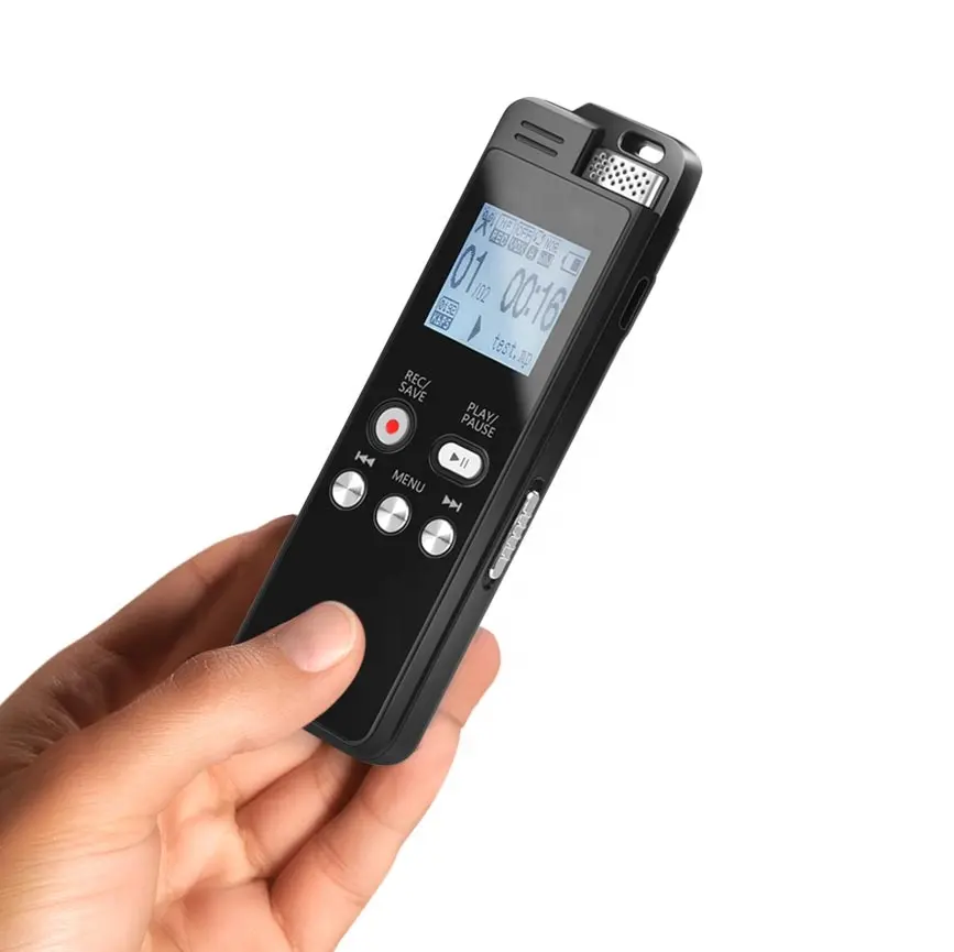 Werkseitig Premium Voice Activated Recorder Mini-Diktiergerät mit Wiedergabe und SD-Karte für Vorträge