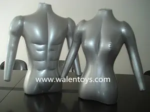 Venta caliente inflable maniquí torso, PVC inflable macho/hembra maniquí