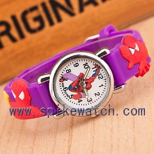 <span class=keywords><strong>Montre</strong></span> en silicone pour enfants personnalisée avec motif <span class=keywords><strong>Spiderman</strong></span> cool en 3D, bracelet en caoutchouc - Product Image 4