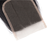 Aliexpress 8A Ombre Blonde 1b 4 30 Cheveux Péruviens Lisses à Tisser 3 Paquets avec Fermeture Frontale en Dentelle
