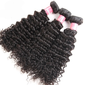 Ciocche di Capelli Vergini Brasiliani Ricci Crespi Economici, Tessitura di Capelli Remy, Acquisto all'Ingrosso dalla Cina - Product Image 1