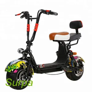 Mini scooter elétrico infantil dobrável, scooter elétrica citycoco de 10 polegadas/barato, bicicleta gorda elétrica