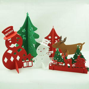 Mini décoration <span class=keywords><strong>de</strong></span> Noël DIY, arbre <span class=keywords><strong>de</strong></span> Noël en feutre 100% polyester - Product Image 6