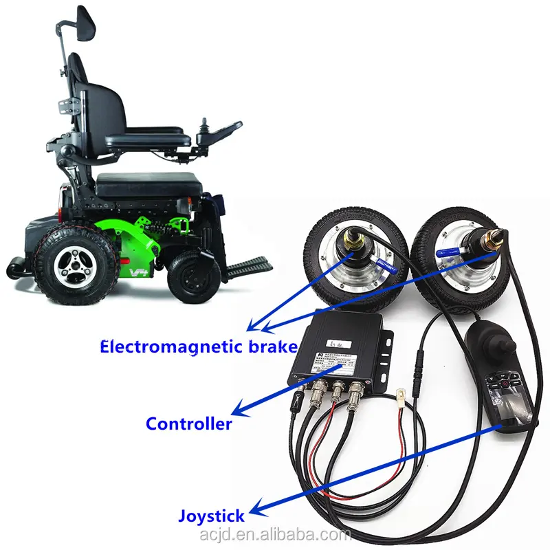 Borstelloze elektrische rolstoel motor voor gehandicapten