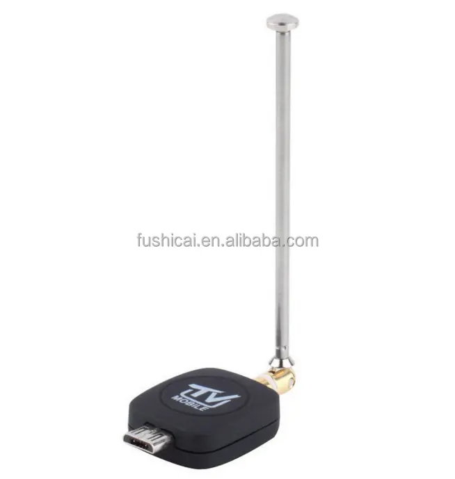 Micro USB 2,0 móvil reloj ISDB-T de sintonizador de TV Stick con antena para teléfono Android/Pad