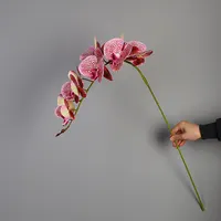 במלאי אמיתי מגע זול מלאכותי פרחים 3D סחלב עבור מקורה קישוט