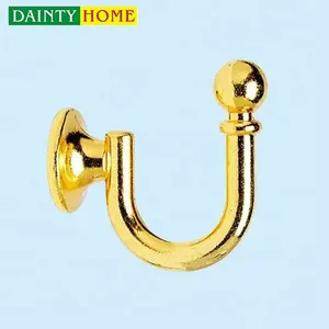 European classic zinc alloy u-shaped curtain hook