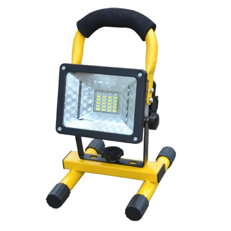 Reflector LED portátil para exteriores, foco de emergencia IP65, 24 LED, 3 modelos, 30W, recargable