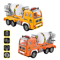 Camion mélangeur à béton électrique universel avec projection rotative, jouet pour enfants avec lumière et musique 4D