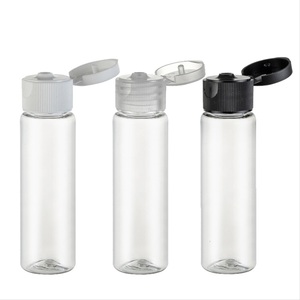 <strong>Green</strong> Empty 30 ml Plastic Cylindrical <strong>Bottle</strong> with Flip <strong>Top</strong> Lid for Cosmetics in Guangzhou - Product Image 3