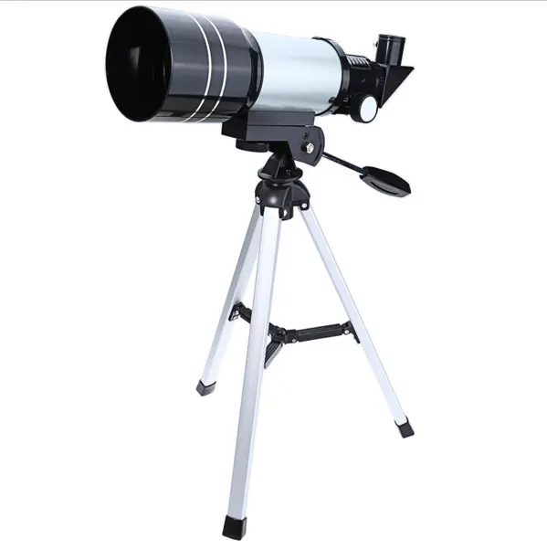 F30070M Teleskop Astronomi Profesional, Teropong Luar Angkasa dengan Tripod dan Tuas Yang Dapat Disesuaikan, Lensa Barlow Monokular Luar Ruangan