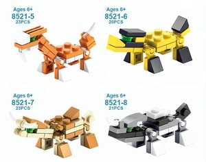 Lele Brother Jurassic Park Mini Dinosauri Blocchi da Costruzione in Plastica ABS 8-in-1 Set Educativo di Modelli da Costruzione Compatibile - Product Image 3