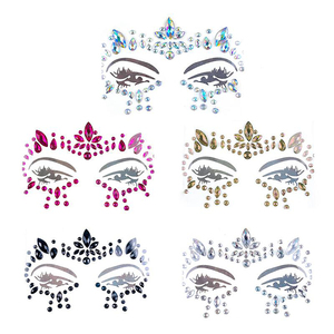 Haute qualité pas cher fête diamant autocollant paillettes bijoux <span class=keywords><strong>visage</strong></span> pour le maquillage - Product Image 2