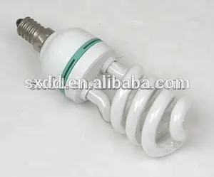 Cina zhejiang fornitore prezzo all'ingrosso mini mezza spirale lampada a risparmio energetico 9W 11W 13W 15W 2700K 6500K E27 B22