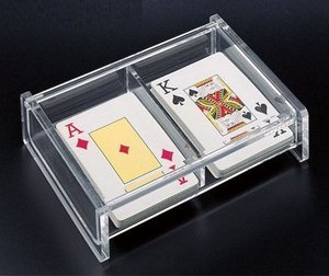 Hộp Đựng Thẻ Chơi Bản Lề 2 Tầng Bằng Nhựa <span class=keywords><strong>Acrylic</strong></span> Trong Suốt Có Nắp Từ Tính - Product Image 1