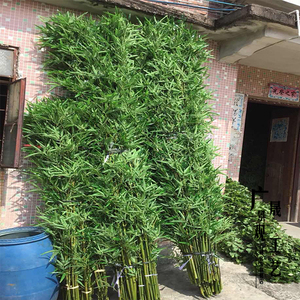 Customized Green <strong>Bamboo</strong> Poles Plastic Leaves <strong>Artificial</strong> <strong>Plants</strong> for Garden Outdoor Indoor Decoration - Product Image 2