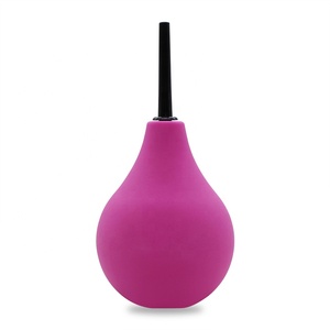 225ML Non-phthalate Pink PVC Vagina Anal Douche, 100% Safe Reusable <strong>Enema</strong> <strong>Bulb</strong> for Men Women - Product Image 1