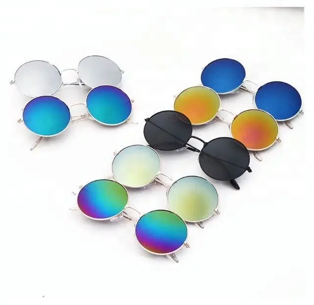 John Lennon New Arrival UV400 Mirror Lenses Hot Sales Men Metal Round Hippie Sunglasses