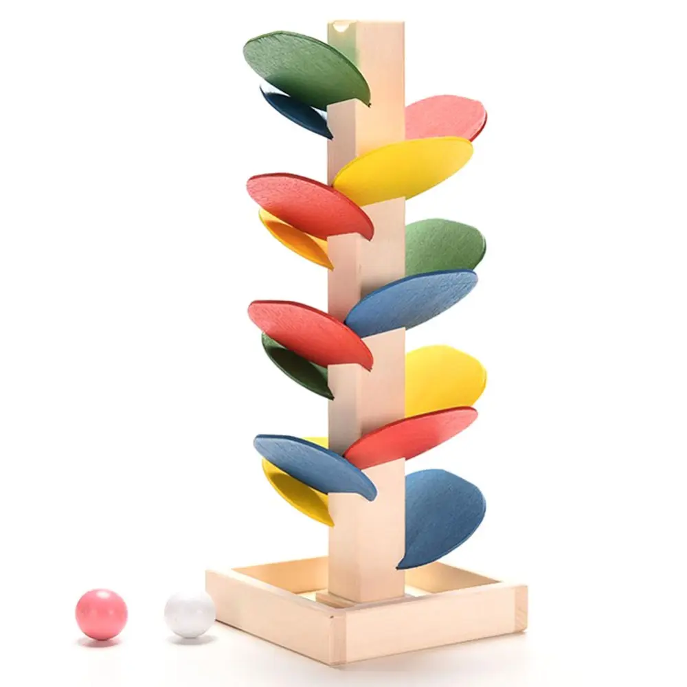 Wooden Toys for Children Colorful Marble Ball baby Building Blocks Tree
